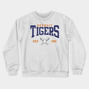 Retro Detroit Baseball Crewneck Sweatshirt